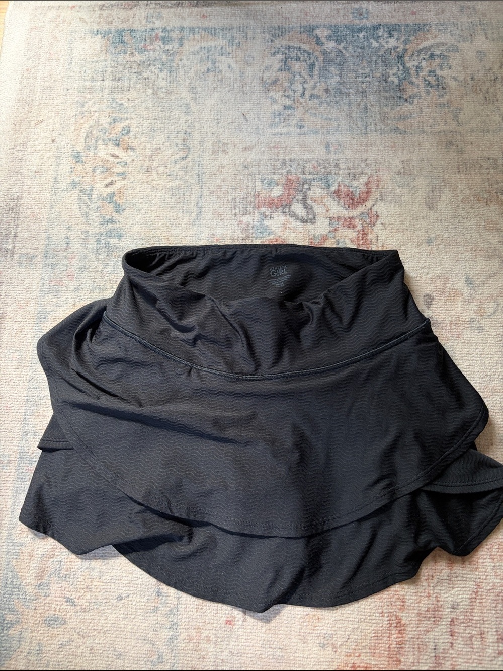 Athleta Black Layered Athletic Skort for Girls XL/14